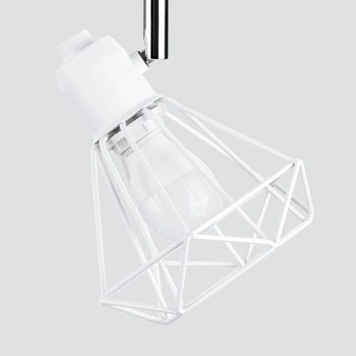 Plafon sufitowy nowoczesny ARTEMIS 3 biały metalowy z ruchomym kloszem do salonu SOLLUX