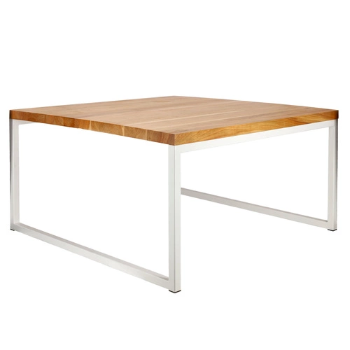 Stolik Graphi 100x100 biały profil 30mm