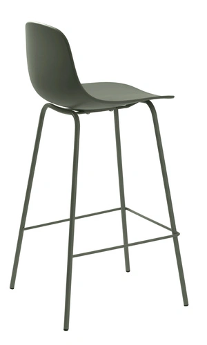 Hoker Whitby oliwkowy z oparciem nowoczesny do kuchni i wyspy 67 cm UNIQUE