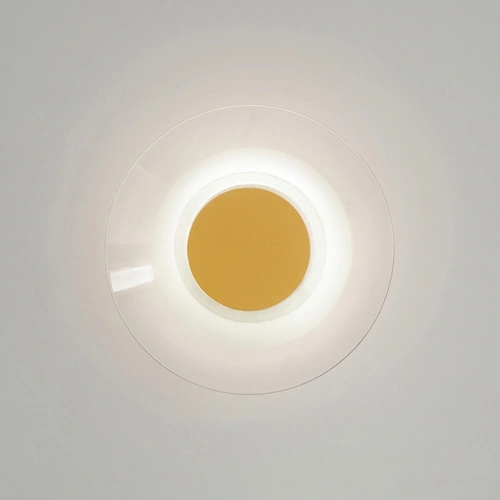 Kinkiet ścienny ASTRO LED żółty nowoczesny do salonu 28 cm