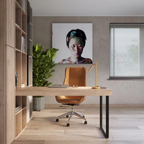 Lampa biurkowa Pastelo nowoczesna złota z ruchomym kloszem do sypialni i gabinetu 43 cm