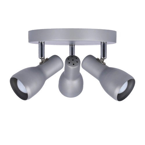 Plafon sufitowy Picardo srebrny metalowy nowoczesny regulowany do salonu i kuchni 29 cm