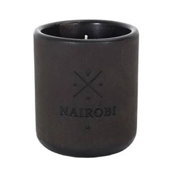 Świeca zapachowa Earth Nairobi szara cementowa nowoczesna dekoracyjna Intesi 10 cm