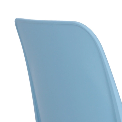 Krzesło ogrodowe Ginevra niebieskie z tworzywa sztaplowane nowoczesne SCAB Design