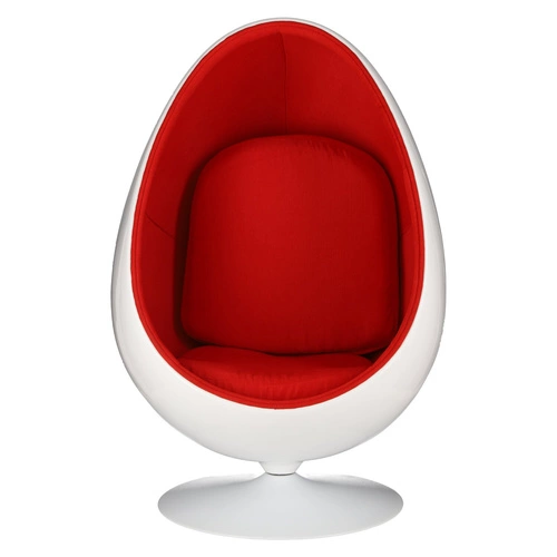 Fotel jajo Ovalia Chair inspirowany Ball Chair nowoczesny obrotowy do salonu biura wełna