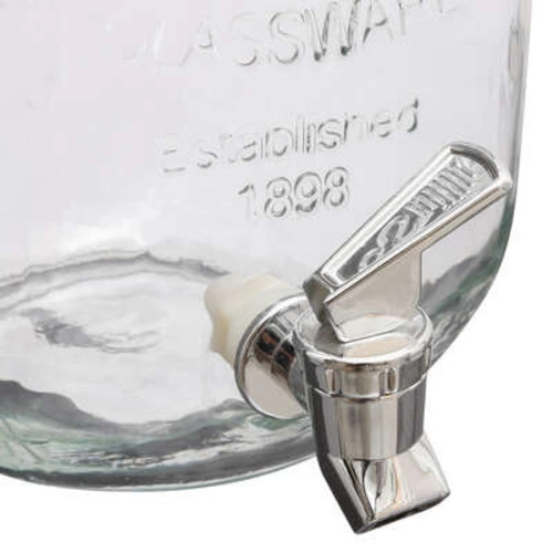 Szklany słój do napojów Yorkshire 4l z kranikiem na lemoniadę i wodę 5five simply smart