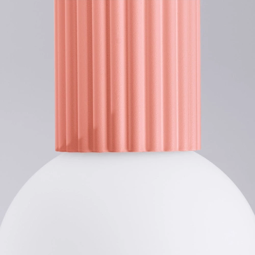 Plafon sufitowy HALO nowoczesny okrągły różowy IP44 do łazienki i salonu szklany