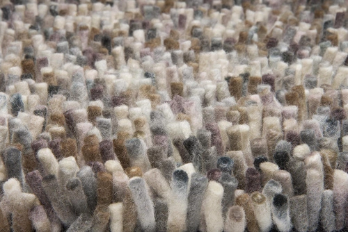 Dywan shaggy do salonu Shaggy Rocks szary 170x240 nowoczesny wełniany miękki Carpets&More