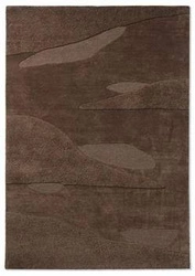 Decor Scape dywan nowoczesny wełniany do salonu ręcznie tkany 250x350cm brązowy