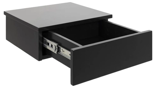 Szafka nocna Avignon wisząca czarna 37 cm, nowoczesny styl, Actona, elegancki design