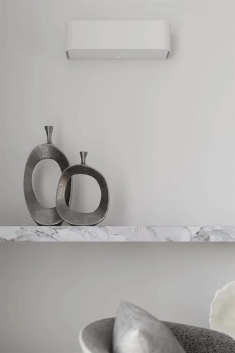 Plafon kwadratowy biały Lokko 45 cm nowoczesny do salonu, kuchni lub sypialni