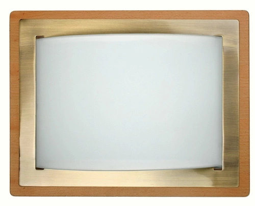 Plafon Mera  (28x36) E27 2x60W drewno/ metal