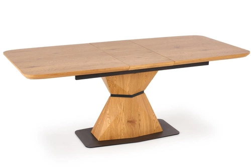 Stół rozkładany Mondil dąb złoty 160-200 cm nowoczesny do jadalni i salonu Intesi