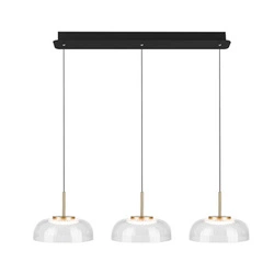 Lampa sufitowa LED Vitrum CL3 nowoczesna szklana do salonu 80 cm Altavola Design