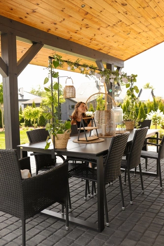 Drążek do dekoracji stołu BRO czarny