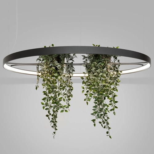 Żyrandol LED RIO BIO 110 czarny nowoczesny do salonu i jadalni aluminium Thoro