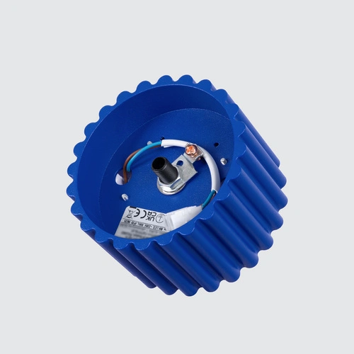 Plafon sufitowy nowoczesny AURA 1 ultramaryna okrągły do salonu lub kuchni 10 cm