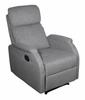 Fotel rozkładany recliner Paige szary