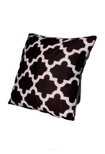 Poduszka dekoracyjna welurowa Glam black 40x40 cm antyalergiczna do salonu Intesi