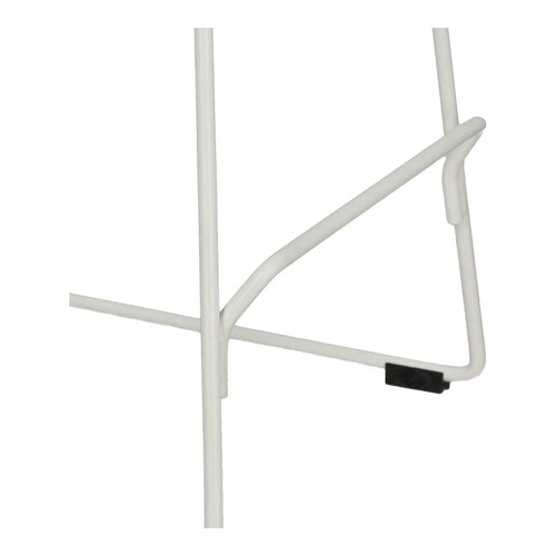 Hoker Vivia biały nowoczesny z oparciem 66 cm do kuchni i wyspy loftowy Intesi