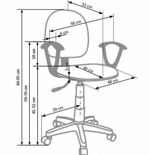 Fotel biurowy Radian szary
