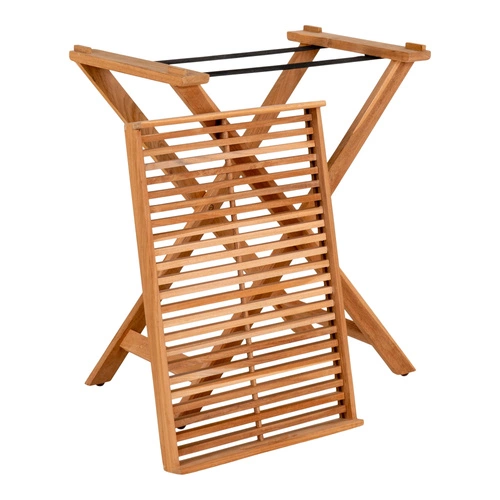 Stolik kawowy ogrodowy Ronda drewniany tekowy składany prostokątny 60x40cm do ogrodu Intesi