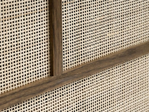 Komoda Barrali 180 cm dąb dymiony boho z szufladami do salonu