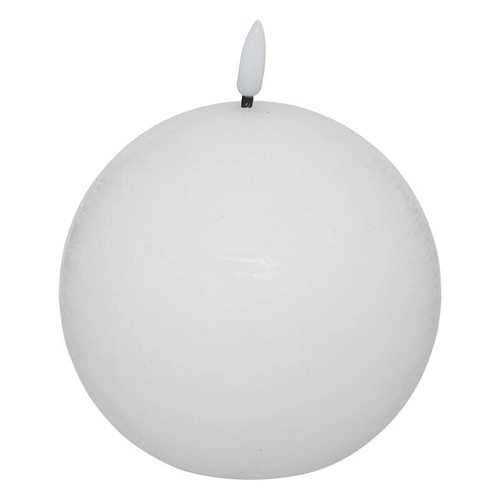 Świeca dekoracyjna LED Molia kula biała 10cm parafinowa na prezent Atmosphera
