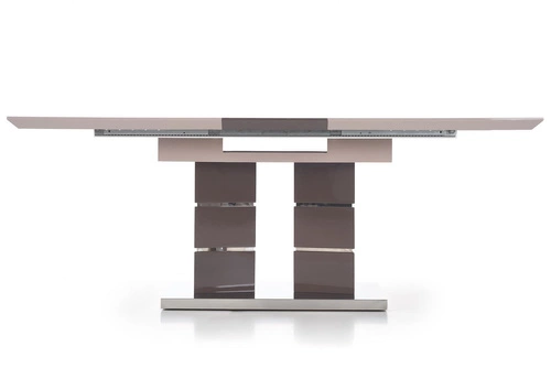 Stół rozkładany do jadalni Intesi Dorel nowoczesny szary blat MDF 160-200 cm