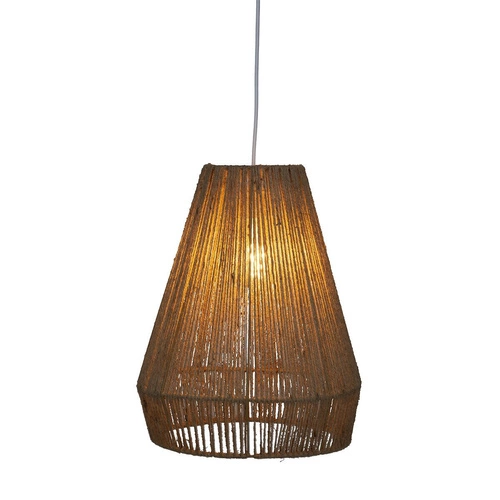 Lampa wisząca Palm naturalna boho z juty do salonu i jadalni Atmosphera 34 cm