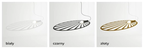 Lampa wisząca LEHDET czarna nowoczesna metalowa do salonu i jadalni regulowana 150 cm