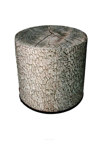 Pufa okrągła Alder Intesi nowoczesna tapicerowana multikolor do salonu lub sypialni 40 cm