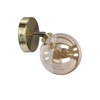 Kinkiet Rodia lampa patynowy 1x40W G9  klosz bursztynowy