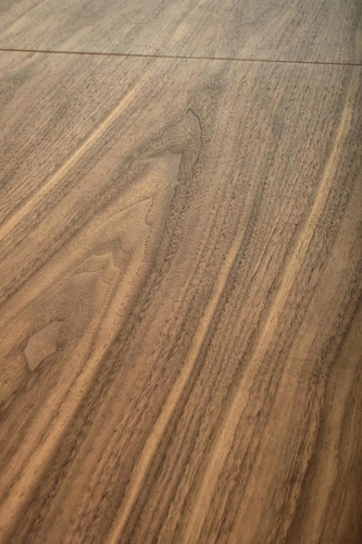 Stół rozkładany do jadalni Every orzechowy nowoczesny loftowy z czarnymi nogami 180 cm Intesi