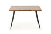 Stół do jadalni Lores nowoczesny loftowy dąb naturalny czarne nogi 120x80 cm Intesi