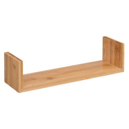 Zestaw 3 półek ściennych Fixy bambus półki drewniane na książki i dekoracje do salonu 5five