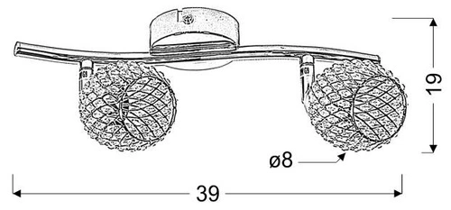 Lampa sufitowa Clear nowoczesna fioletowa z ruchomym kloszem do salonu i kuchni