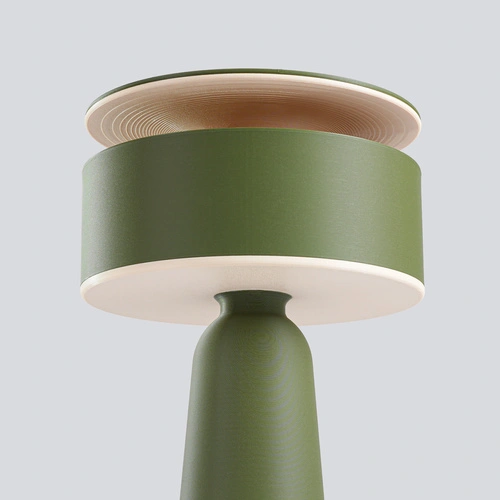 Lampa biurkowa AXO oliwkowa nowoczesna na biurko do gabinetu