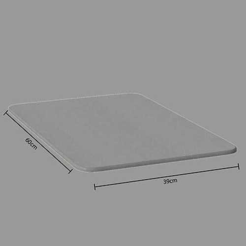 Mata łazienkowa diatomitowa antypoślizgowa szybkoschnąca szara 60x39 cm 5five simply smart