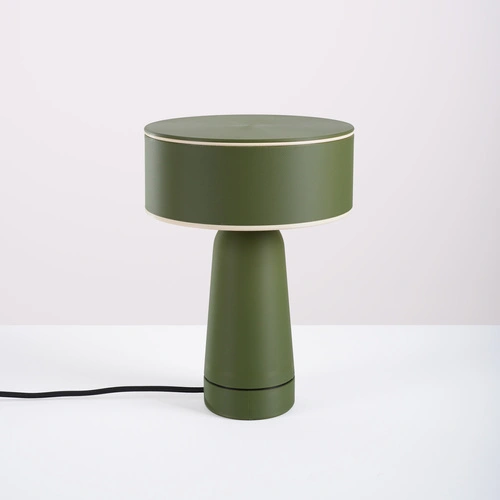 Lampa biurkowa AXO oliwkowa nowoczesna na biurko do gabinetu