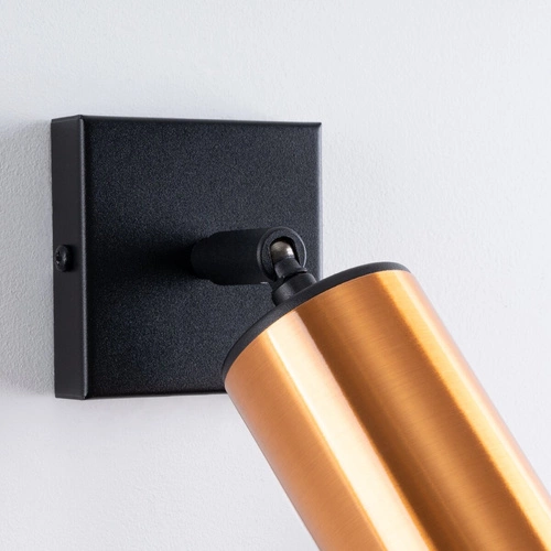 Kinkiet ścienny WINX czarny miedź nowoczesny regulowany metalowy do sypialni i salonu SOLLUX