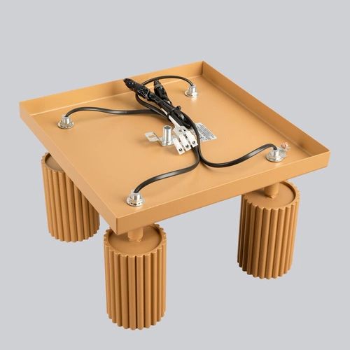 Plafon sufitowy glamour KARBON 4 złoty z ruchomym kloszem do salonu i sypialni SOLLUX