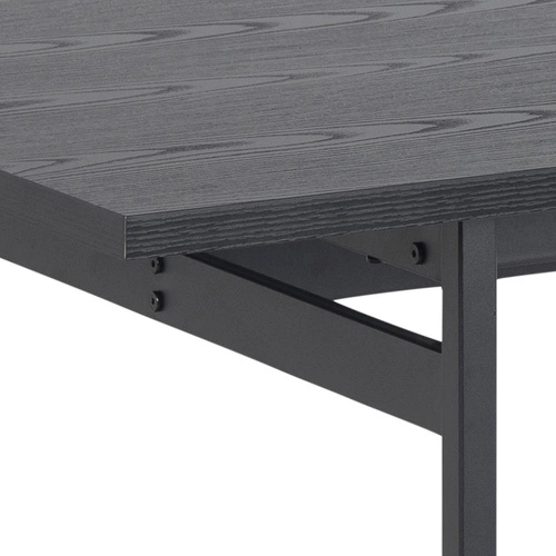 Stół do jadalni Angus czarny 200x90 nowoczesny industrialny prostokątny Actona