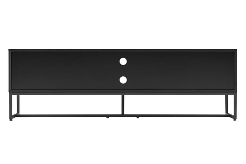 Szafka RTV Clar 160 cm nowoczesna drewniana stojąca do salonu dąb czarna Intesi