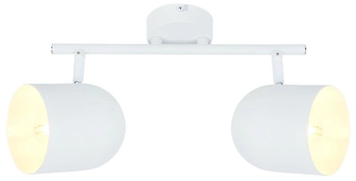 Nowoczesna biała lampa sufitowa Azuro z ruchomymi kloszami do salonu i kuchni 38 cm