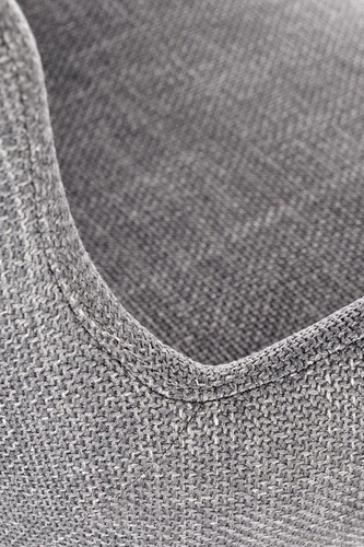 Krzesło tapicerowane Louna Intesi szare z podłokietnikami do jadalni nowoczesne