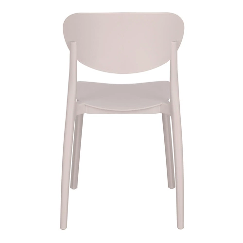 Krzesło Plasta taupe z tworzywa do jadalni i kuchni nowoczesne