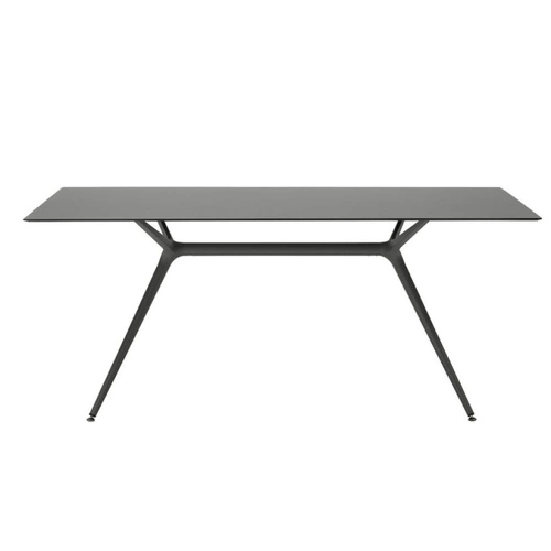 Stół do jadalni Metropolis 180x90 nowoczesny antracytowy metalowy blat laminowany SCAB Design