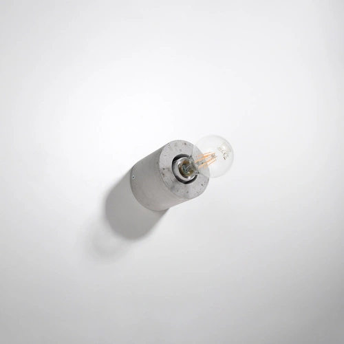 Kinkiet ścienny Salgado nowoczesny betonowy szary do salonu i sypialni Sollux Lighting