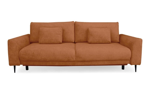 Sofa rozkładana Ferrero 3 osobowa z funkcją spania do salonu nowoczesna terrakotta